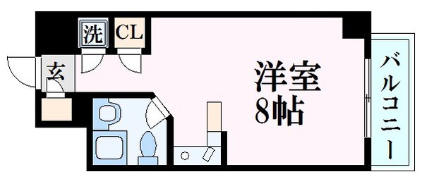 比治山下駅 徒歩7分 2階の物件間取画像